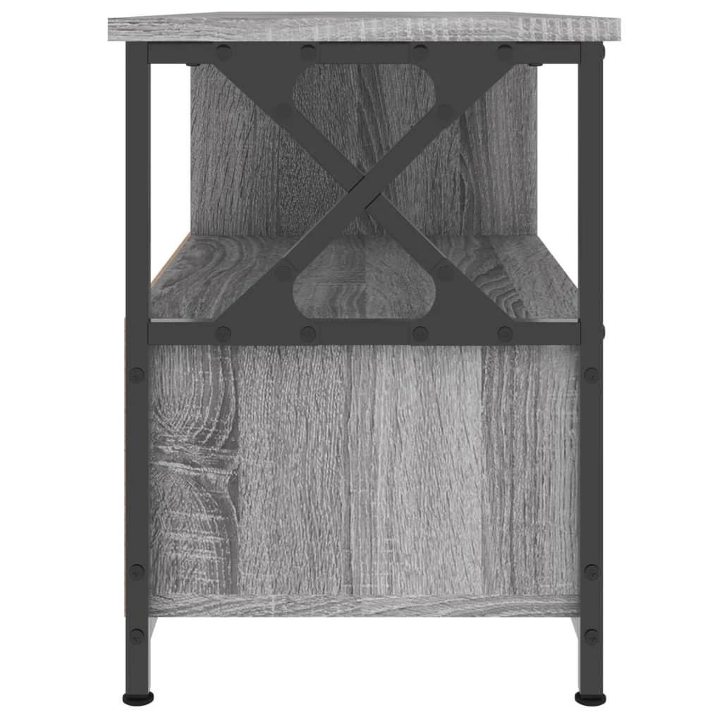 TV staliukas Televizoriaus spintelė, pilka, 90x33x45cm, mediena ir geležis