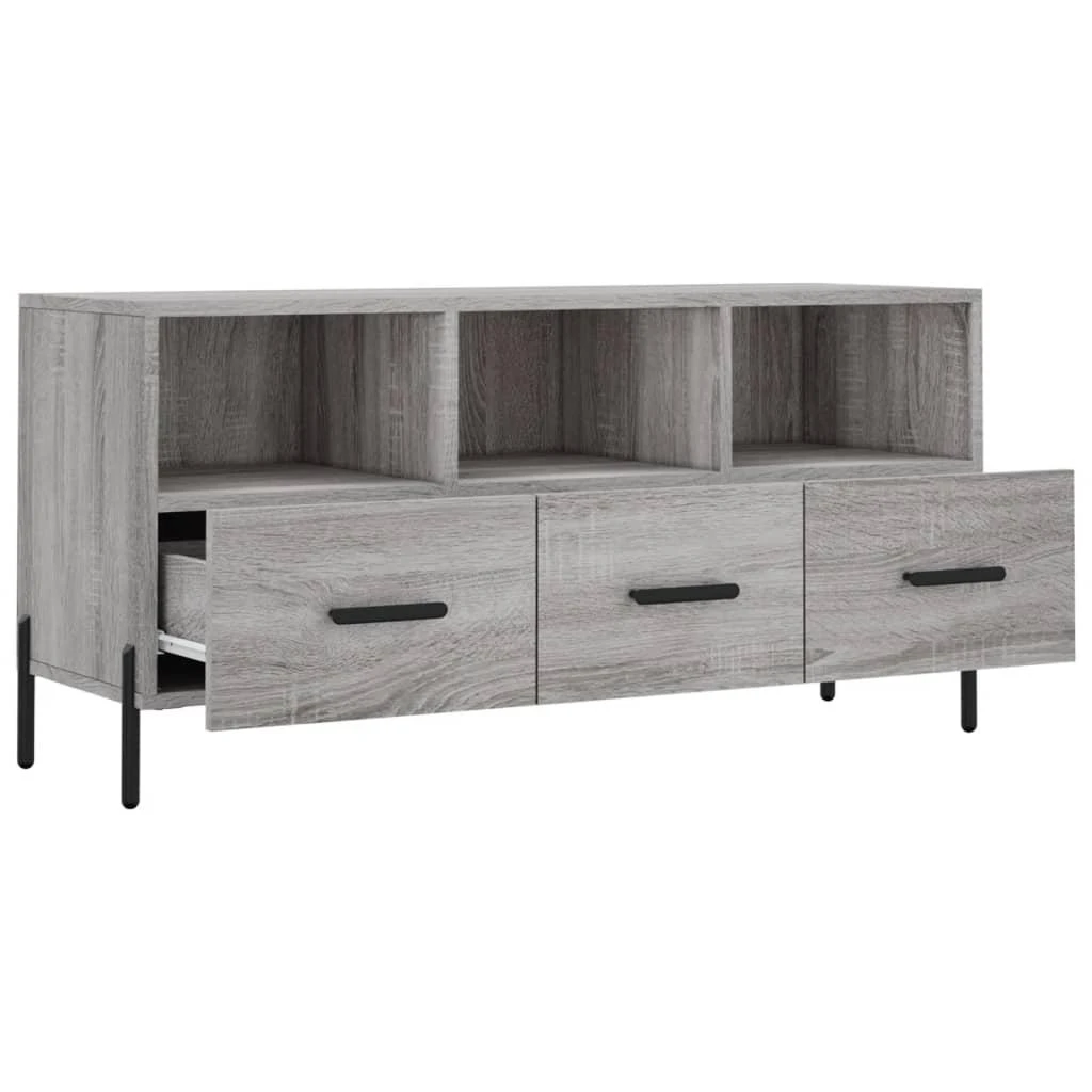 TV staliukas Televizoriaus spintelė, pilka ąžuolo, 102x36x50cm, mediena