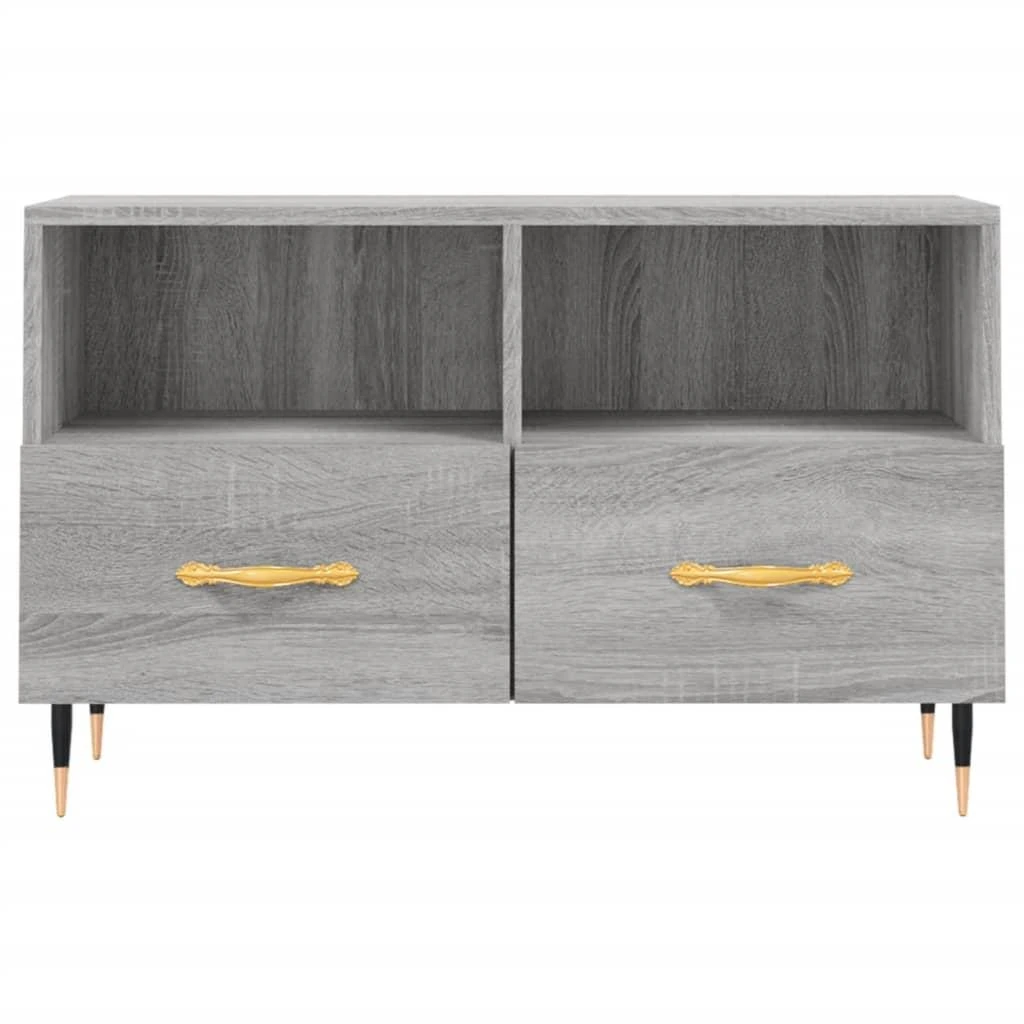 TV staliukas Televizoriaus spintelė, pilka ąžuolo, 80x36x50cm, mediena
