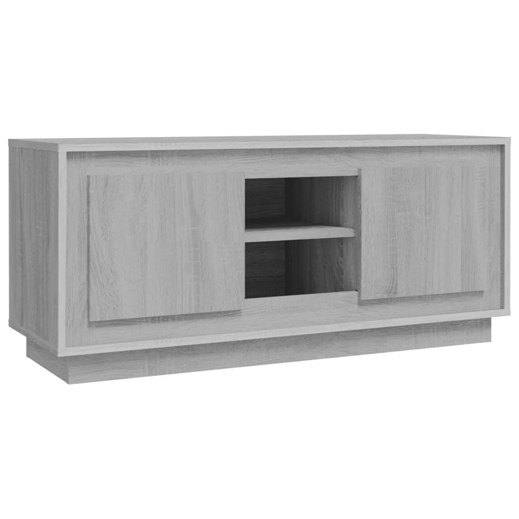 TV staliukas Televizoriaus spintelė, pilka ąžuolo, 102x35x45cm, mediena