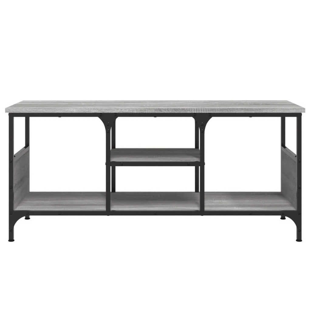 TV staliukas Televizoriaus spintelė, pilka, 100x35x45cm, mediena ir geležis