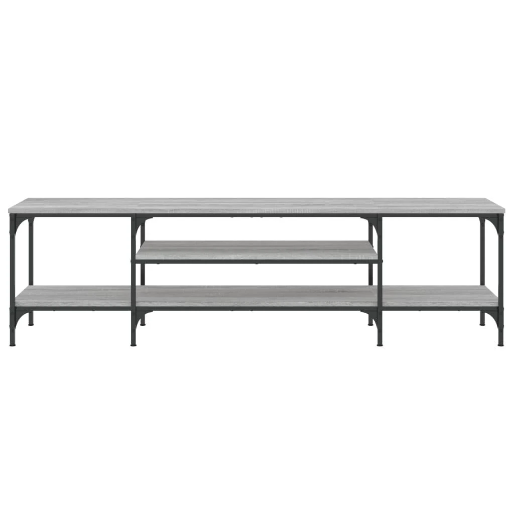 TV staliukas Televizoriaus spintelė, pilka, 161x35x45cm, mediena ir geležis
