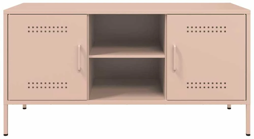 TV staliukas Televizoriaus spintelė, rožinė, 100,5x39x50,5cm, plienas
