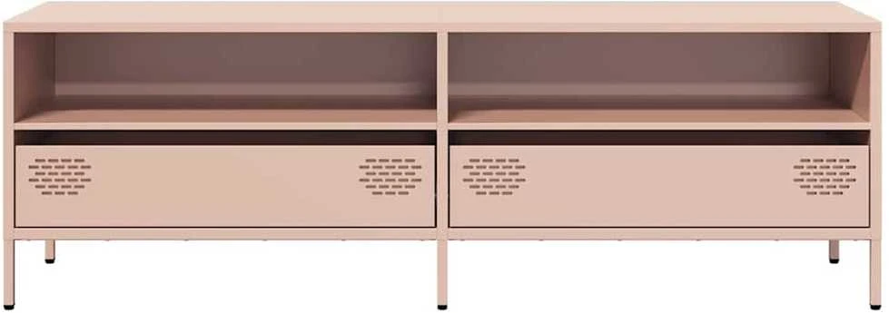 TV staliukas Televizoriaus spintelė, rožinė, 135x39x43,5cm, plienas