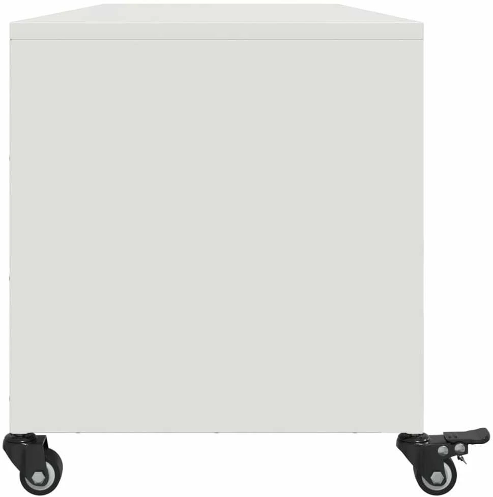 TV staliukas Televizoriaus spintelė, balta, 100,5x39x43,5cm, plienas