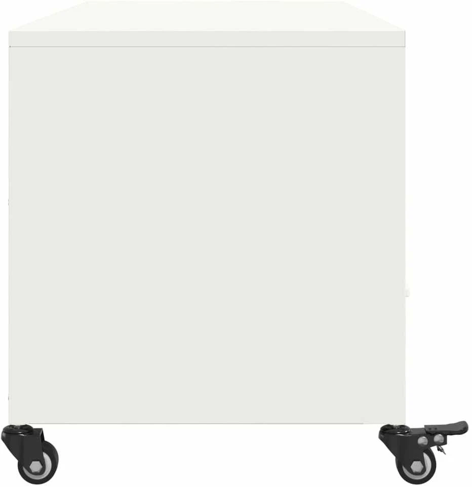 TV staliukas Televizoriaus spintelė, balta, 100,5x39x43,5cm, plienas