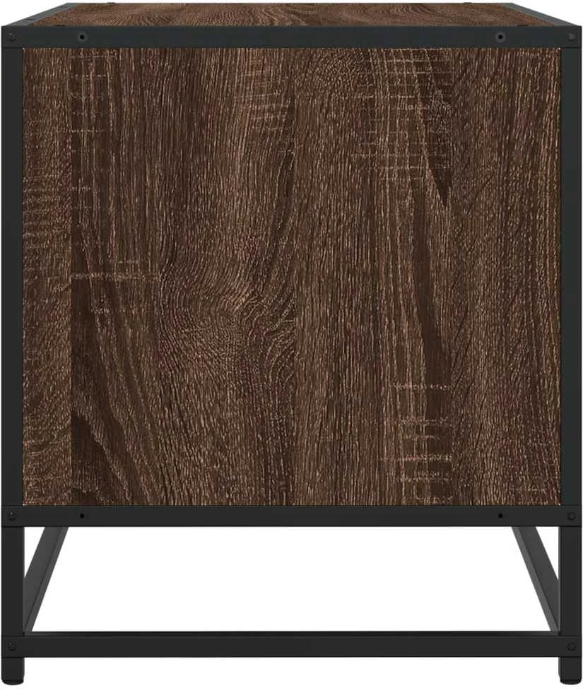 TV staliukas Televizoriaus spintelė, ruda, 120,5x40x46cm, mediena ir metalas