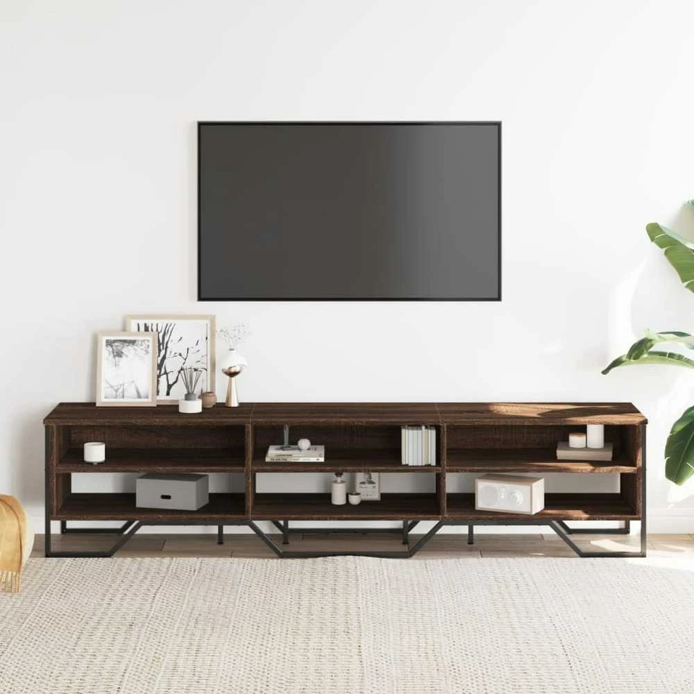 TV staliukas Televizoriaus spintelė, ruda ąžuolo, 180x34x41cm, mediena