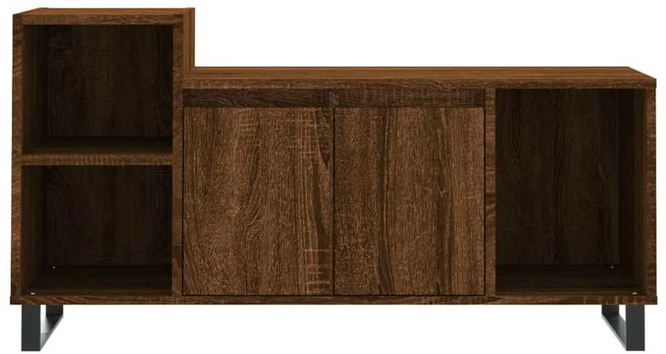 TV staliukas Televizoriaus spintelė, ruda ąžuolo, 100x35x55cm, mediena