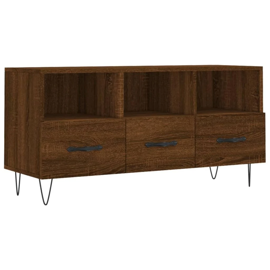TV staliukas Televizoriaus spintelė, ruda ąžuolo, 102x36x50cm, mediena