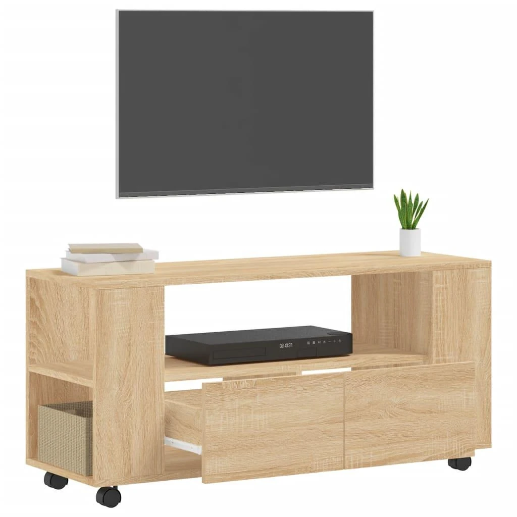 TV staliukas Televizoriaus spintelė, sonoma ąžuolo, 102x34,5x43cm, mediena