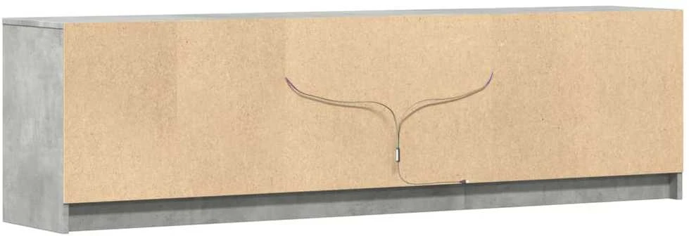TV staliukas Televizoriaus spintelė su LED, pilka, 180x34x50cm, mediena