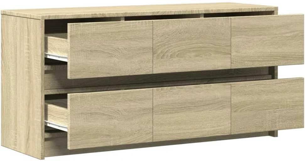 TV staliukas Televizoriaus spintelė su LED, ąžuolo, 100x34x50cm, mediena