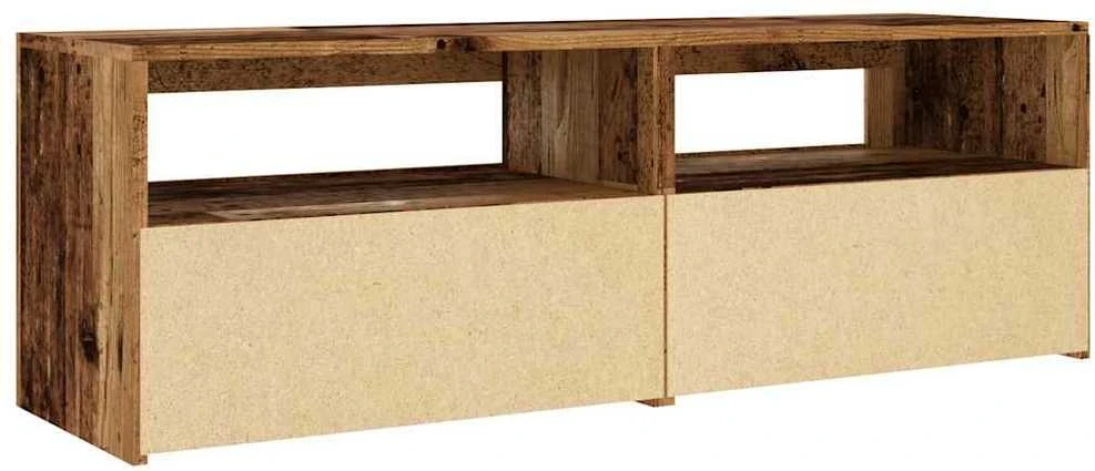 TV staliukas Televizoriaus spintelė su LED, medienos, 120x35x40cm, mediena