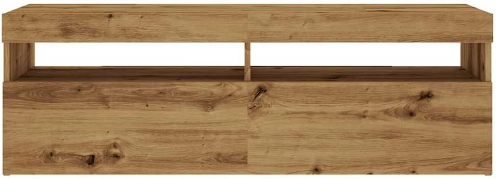 TV staliukas Televizoriaus spintelė su LED, artisano, 120x35x40cm, mediena
