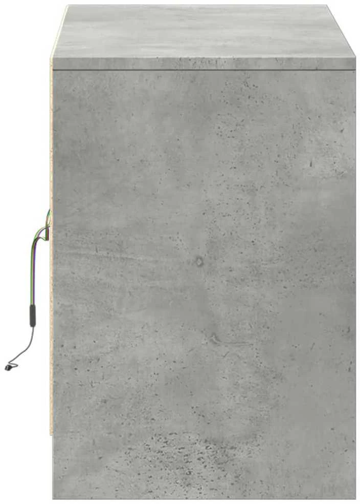 TV staliukas Televizoriaus spintelė su LED, betono, 100x34x50cm, mediena