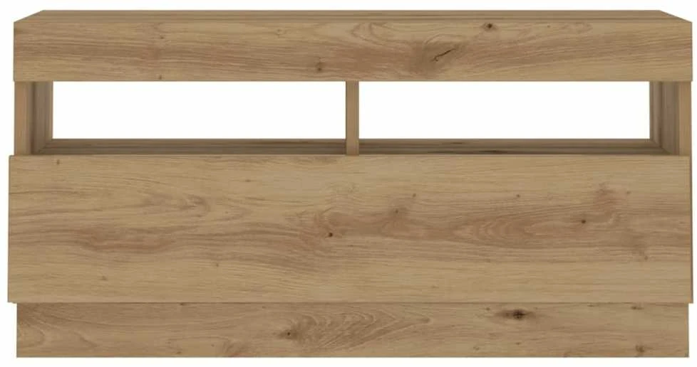 TV staliukas Televizoriaus spintelė su LED, artisano, 80x35x40cm, mediena