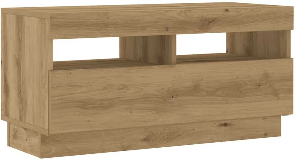 TV staliukas Televizoriaus spintelė su LED, artisano, 80x35x40cm, mediena