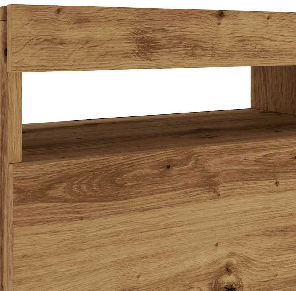 TV staliukas Televizoriaus spintelė su LED, artisano, 120x35x40cm, mediena