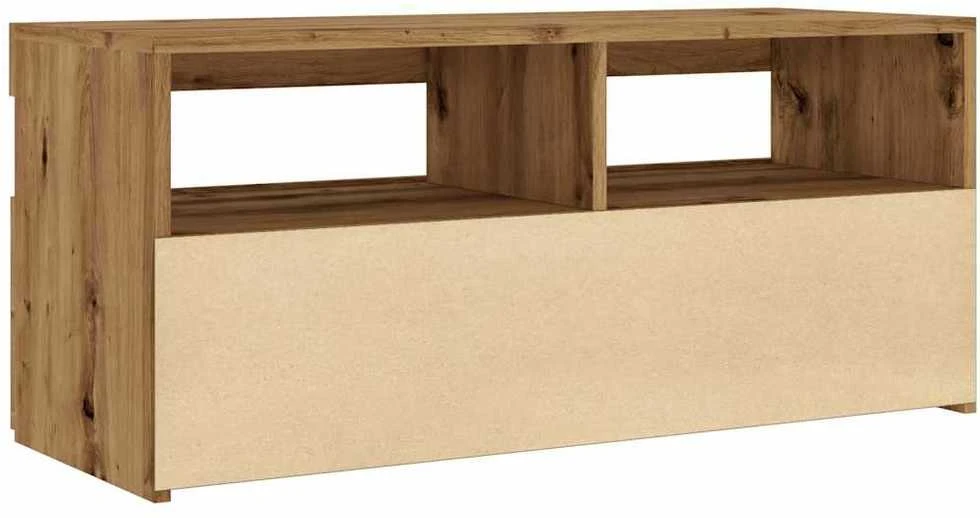 TV staliukas Televizoriaus spintelė su LED, artisano, 90x35x40cm, mediena