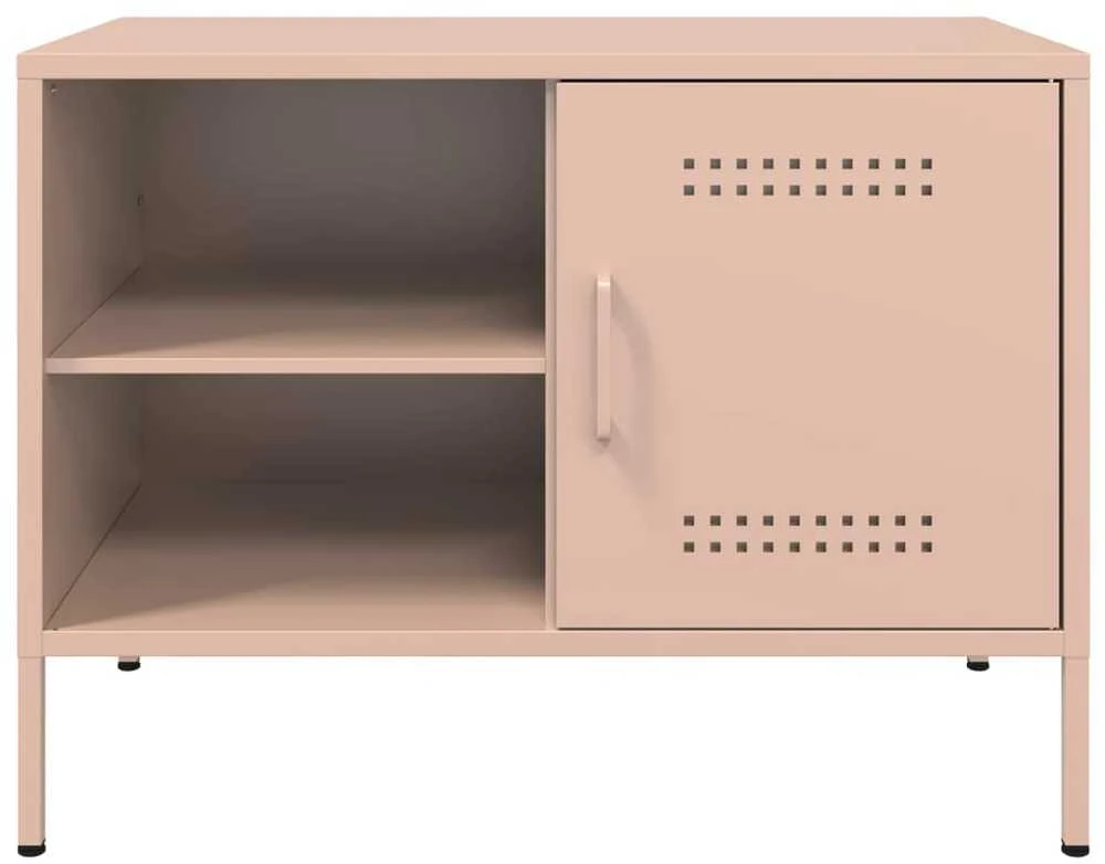 TV staliukas Televizoriaus spintelės, 2vnt., rožinės, 68x39x50,5cm, plienas