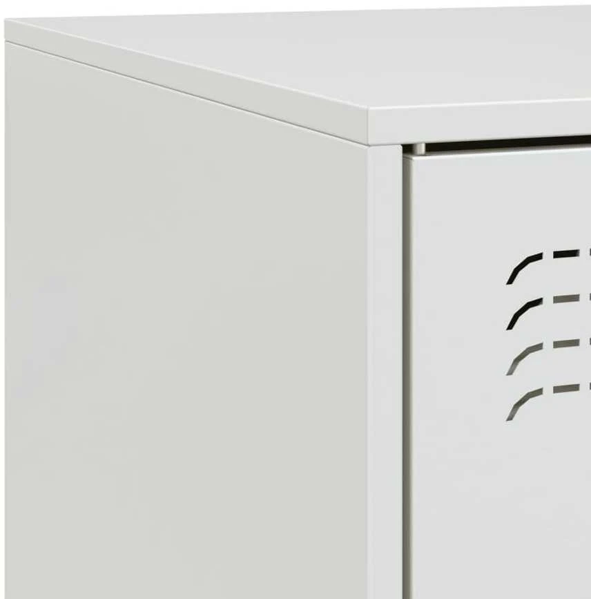 TV staliukas Televizoriaus spintelės, 2vnt., baltos, 67x39x44cm, plienas