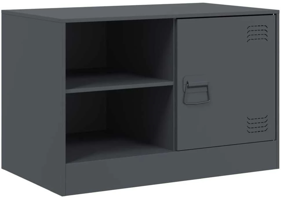 TV staliukas Televizoriaus spintelės, 2vnt., antracito, 67x39x44cm, plienas