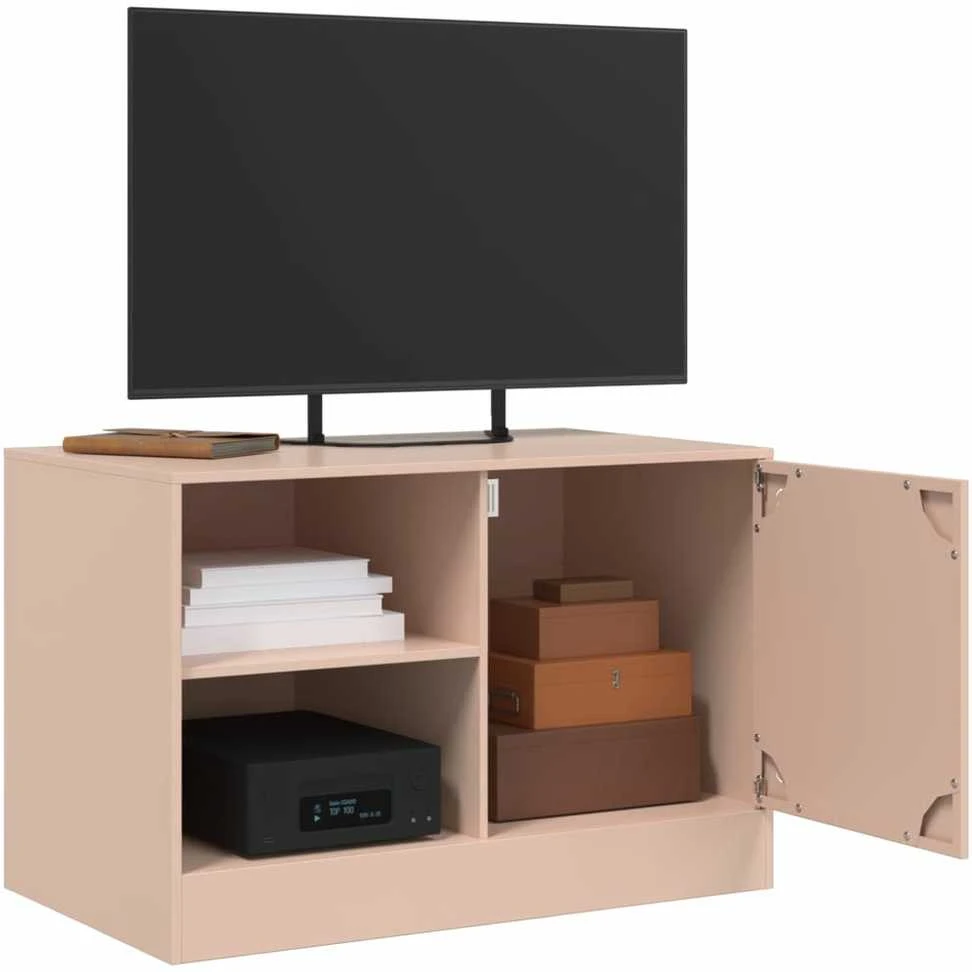 TV staliukas Televizoriaus spintelės, 2vnt., rožinės, 67x39x44cm, plienas