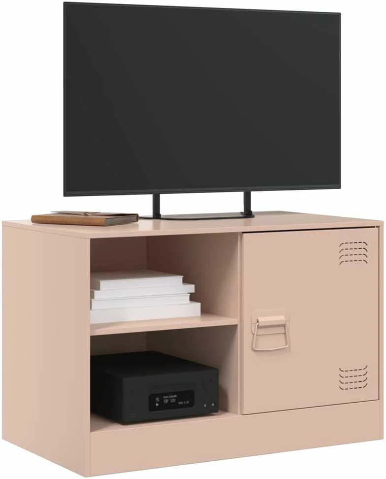 TV staliukas Televizoriaus spintelės, 2vnt., rožinės, 67x39x44cm, plienas