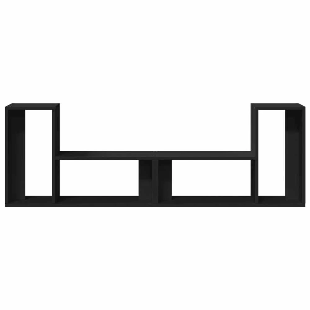 TV staliukas Televizoriaus spintelės, 2vnt., juodos, 75x30x50 cm, MDP