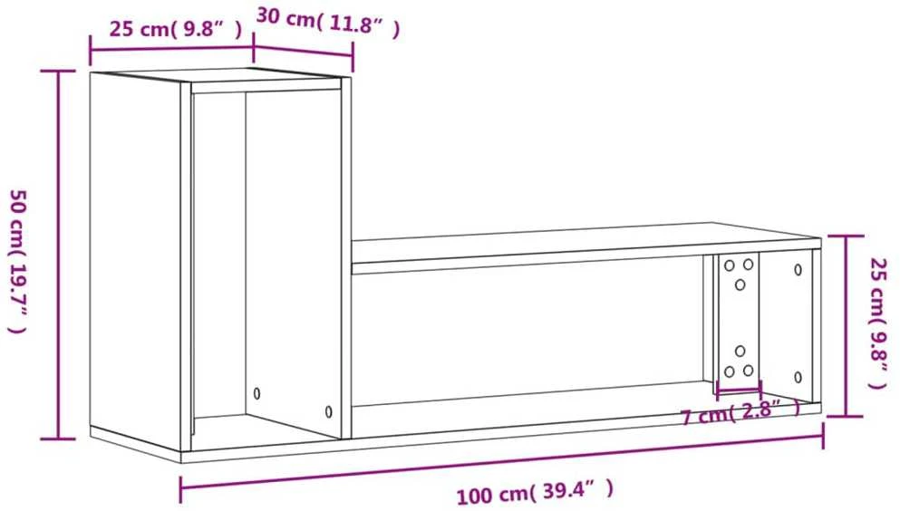 TV staliukas Televizoriaus spintelės, 2vnt.,, baltos, 100x30x50cm, MDP