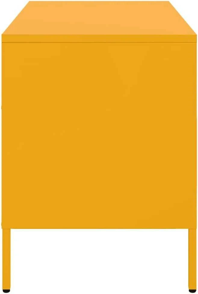 TV staliukas TV spintelės, 2vnt., garstyčių, 68x39x50,5cm, plienas