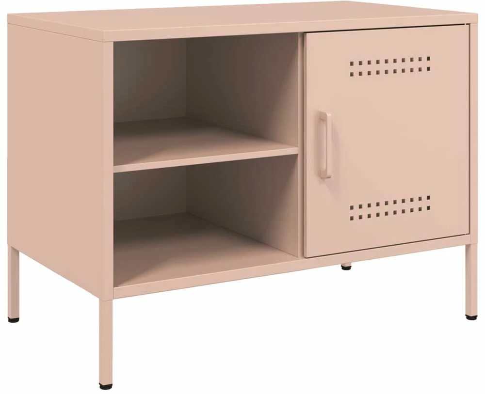 TV staliukas Televizoriaus spintelės, 2vnt., rožinės, 68x39x50,5cm, plienas
