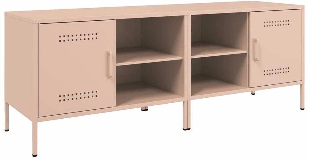 TV staliukas Televizoriaus spintelės, 2vnt., rožinės, 68x39x50,5cm, plienas