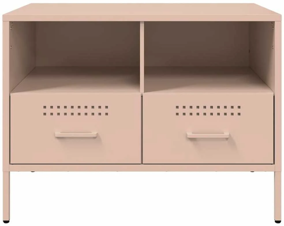 TV staliukas Televizoriaus spintelės, 2vnt., rožinės, 68x39x50,5cm, plienas