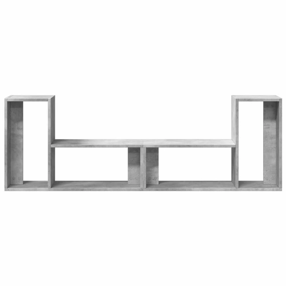 TV staliukas Televizoriaus spintelės, 2vnt., betono pilkos, 75x30x50 cm, MDP
