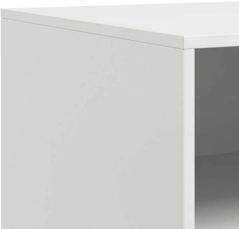 TV staliukas Televizoriaus spintelės, 2vnt., baltos, 67x39x44cm, plienas