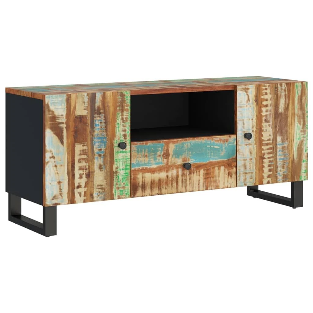 TV staliukas TV spintelė, 105x33,5x46cm, perdirbta/apdirbta mediena