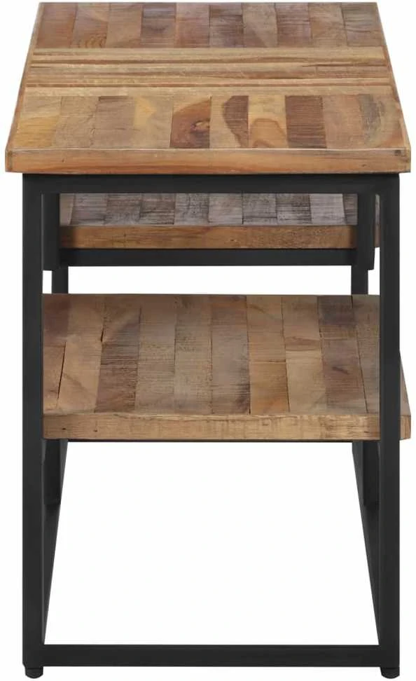 TV staliukas TV spintelė, 110x30x39cm, perdirbtos tikmedžio medienos masyvas