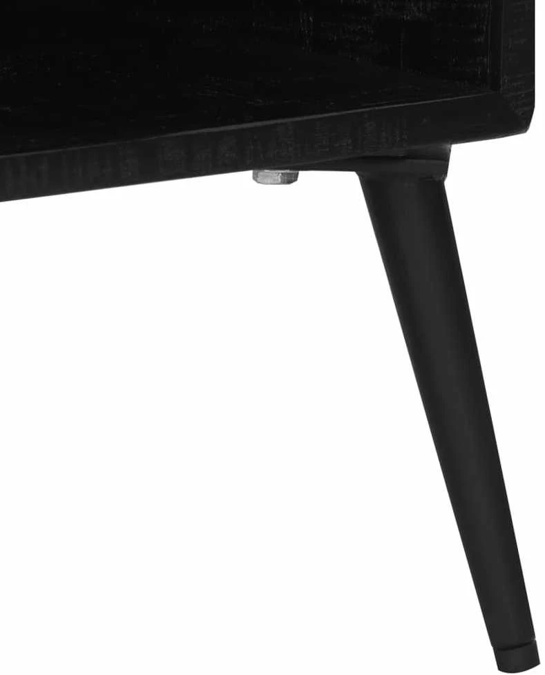 TV staliukas TV spintelė, 112x31x45cm, perdirbtos tikmedžio medienos masyvas