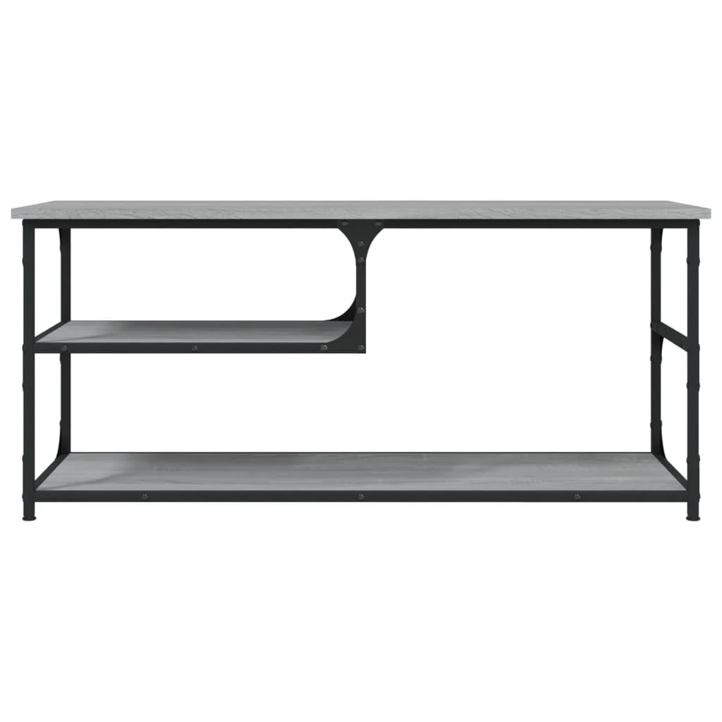 TV staliukas TV spintelė, pilka ąžuolo, 103x38x46,5cm, mediena/plienas