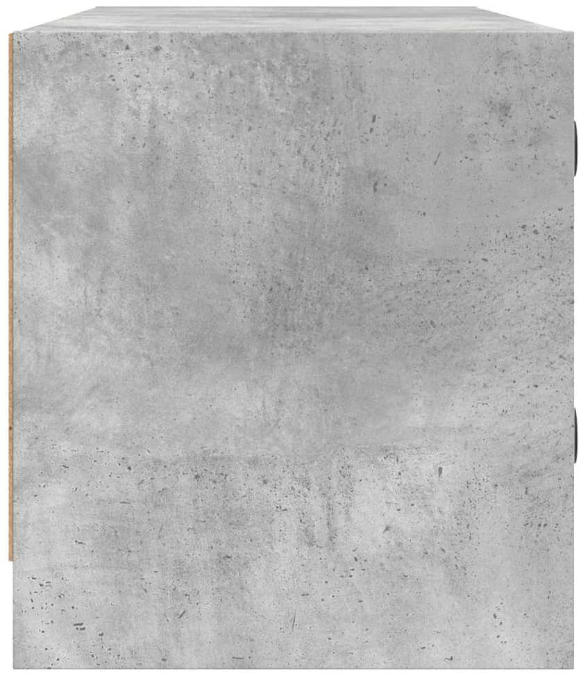 TV staliukas TV spintelė su stiklinėmis durelėmis, betono, 102x37x42cm