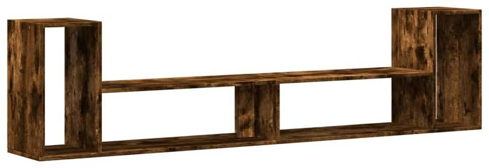 TV staliukas TV spintelės, 2vnt., dūminio ąžuolo, 100x30x50cm, MDP