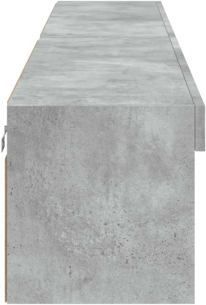 TV staliukas TV spintelės su LED lemputėmis, 2vnt., betono, 100x30x30cm