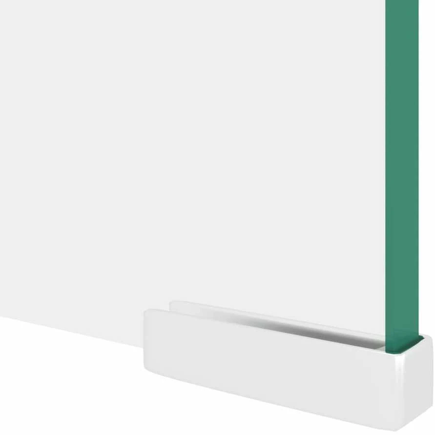 TV stovas/monitoriaus pakyla, skaidrus stiklas, 100x30x13 cm