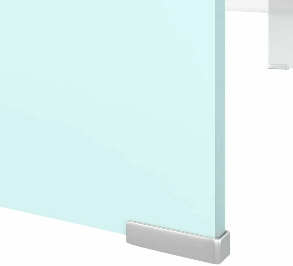TV stovas/monitoriaus pakyla, žalias, 100x30x13cm, stiklas