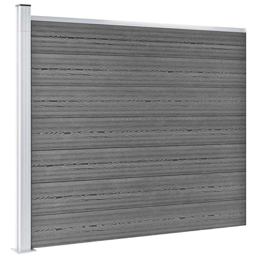 Tvoros segmentas, pilkos spalvos, 175x146cm, WPC