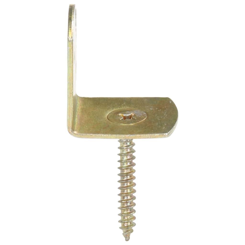 Tvoros segmento laikikliai, 24vnt., galvanizuotas metalas