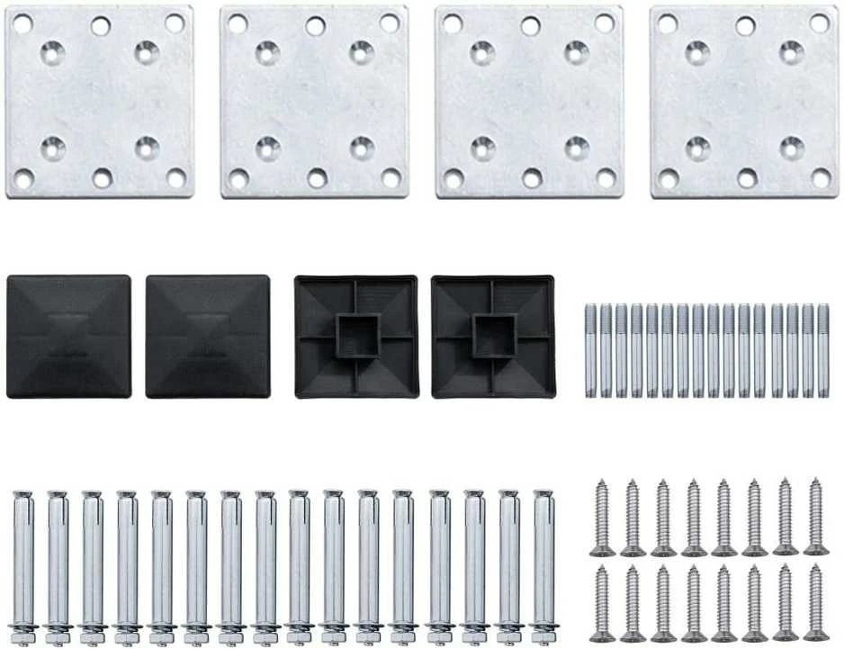 Tvoros segmentų rinkinys, rudas, 526x146cm, WPC