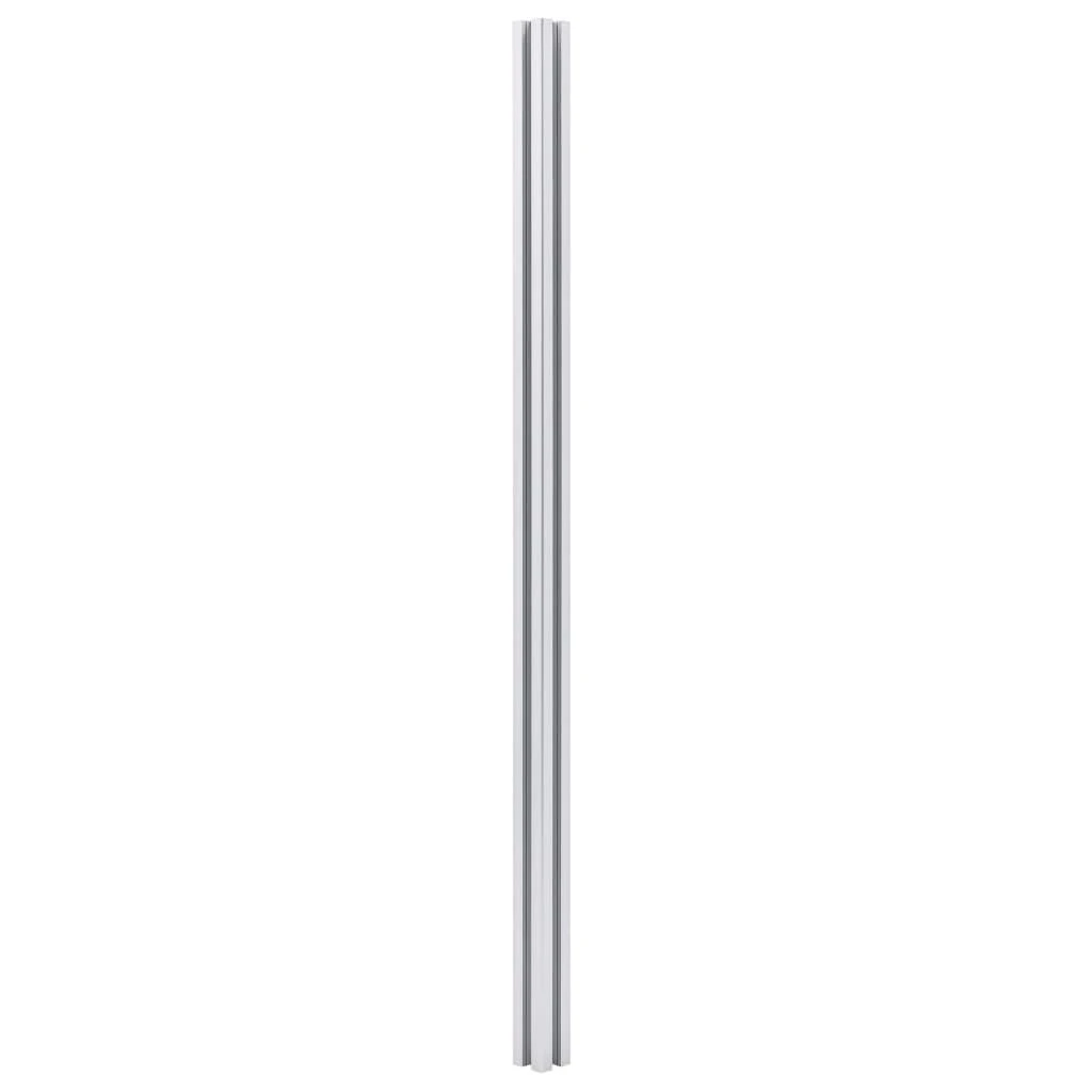 Tvoros stulpai, 2vnt., aliuminis, 185cm